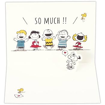 スヌッピー（感謝） Amazon | メッセージカード ピーナッツ スヌーピー 感謝カード